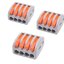 Terminal ต่อสายไฟ PCT-214 Wire Connector 4 Port Lever Conductor Compact Wire Fast Connection Terminal Suitable for Multiple Types of Wires