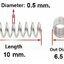 สปริงขดแบบกด ขนาด 6.5x10 mm. Compression Spring Pressure Spring Steel สปริงกด สปริงดัน