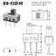 SS12D10 Slide Switch 3A 250V 3Pins Straight Feet 1P2T Handle High 5mm SS-12D10 SPDT