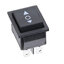 สวิตช์ 2 ทาง กดติด ปล่อยดับ KCD4 มีลูกศร Black Rocker Switch ON-OFF-ON Switch 2 Position 6 Pins Arrow is Reset 16A 250VAC/ 20A 125VAC