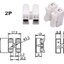 ขั้วต่อสายไฟ 2 Way Spring Clamp Terminal Blocks Quick Wire Connectors Push Quick Splice Lock Cable Wire Connector CH2