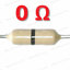 ตัวต้านทาน 0 โอห์ม 1/4W 5% แพ็คละ 10 ตัว 0 Ohm 0.25W Carbon Film Fixed Resistor 0R