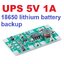 โมดูลจ่ายไฟสำรอง DC 5V 1A ชาร์จแบตในตัว Charging Discharge Module for 18650 Lithium Battery UPS Voltage Converter