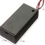 รางถ่าน 9V มีสวิตช์ ปิด/เปิด และหัวเสียบ Battery Holder Box Case Wire Lead ON/OFF Switch Cover with DC 5x2.1mm Plug