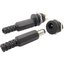 แจ็ค DC สีดำ Power Socket Jack Connector Rated Voltage DC30V 11.38mm. DC022 socket Jack DC Jack Power