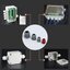 เคเบิ้ลแกลน PG9 สีขาว กันน้ำ ใช้กับสายไฟขนาด 4 - 8 mm. Cable Gland Waterproof Nylon Plastic Cable Gland Connector