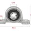 แบริ่ง KP001 รูใน 12mm Spherical Roller Shaft Support Zinc Alloy Mounted Pillow Block Bearing Housing zinc alloy holder seat spherical seat Self-Aligning Vertical inner diameter 12 mm