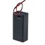 รางถ่าน 9V มีสวิตช์และฝาปิด 9V Battery Storage Case Plastic Box Holder With Leads ON/OFF switch cover