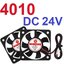 พัดลมระบายอากาศ 40x40x10mm 4010 DC 24V Brushless Fan Computer PC CPU Case Cooling Fan 2PIN XH2.54 Cooler Fan