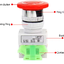 LAY37-11ZS Emergency Stop Push Button Switch Y090 (1NO/1NC) AC660V 10A