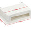 กล่อง PLC ขนาด 145*90*40 mm.ไม่มีรู สีขาว plastic box enclosure electronics plastic housing din rail enclosure electrical cabinet PLC plastic junction box enclosure white color