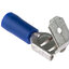 หางปลาเสียบ PBDD2-250 สีน้ำเงิน สำหรับสายไฟ 1.5-2.5 mm2 (16-14 AWG) 300V แพ็กละ 20 ตัว Double Crimp Terminal ตัวเมีย+ตัวผู้