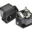 AC-03 Plug AC Power Socket 10A 250VAC 3 Pin Fuse Holder