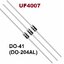 UF4007 1000V/1A trr 75ns Diode Ultrafast Rectifier ไดโอด
