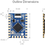 waveshare RP2040-Tiny Mini Development Board Raspberry Pi PICO 264KB SRAM 2MB FlashDual-Core Arm Processor,Support C/C++, MicroPython, Arduino