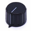 ลูกบิด KN-28-Y-6 สีดำ ยึดน๊อต ไต้ฝาครอบด้านบน KN-28-Y-6 colored rubber knob nut clamping rotating black color for rotary encoder potentiometer volume control ลูกบิดโวลุ่ม วอลลุ่ม