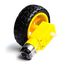ล้อรถสีเหลือง ขนาด 65มม. ใช้กับ TT Motor 130 Motor Car Wheels robot car wheels Smart Car Robot Gear Motor for Arduino