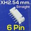 JST XH2.54 ขาตรง 6ขา connector 6Pin Pitch 2.5mm straight Terminal Male Plug socket PCB ขั้วต่อคอนเน็กเตอร์ ตัวผู้