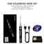 หัวแร้งแบบพกพา 300-450C three-speed smart portable wireless USB soldering iron type-C interface small soldering iron set