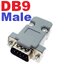 DB9 Connector ตัวผู้ male double row 9-pin soldering type RS232 serial port DB9 Serial Port Micro-D Connector