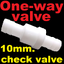 One-way valve 10 mm. check valve water stop anti-backflow valve เช็ควาล์ว