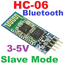 โมดูลสื่อสารบลูทูธ HC-06 Slave mode 4Pin Anti-Reverse Bluetooth Pass-Through Serial Wireless Module for Arduino