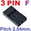 Dupont 3Pin Pitch 2.54mm Shell Housing Female Plug Connector ตัวเมีย