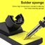 ฟองน้ำเช็คหัวแร้ง แบบวงกลมขนาด 50 มม. หนา 12มม.(1.2 cm.) แผ่นสีเหลือง Welding Cleaning Sponge Pads Tool ฟองน้ำทําความสะอาดหัวแร้ง