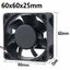 พัดลมระบายอากาศ 60x60x25mm 6025 DC 12V 0.24A ยี่ห้อ เดลต้า Delta Electronics Brushless Fan Computer PC CPU Case Cooling Fan 2PIN XH2.54 Cooler Fan