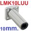 LMK10LUU 10mm flange linear bearing 10x19x55 mm seat square flange LMK linear motion bearing linear extension motion slider