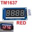 TM1637 LED สีแดง 4 หลัก 0.36 นิ้ว (0.36")ปรับความสว่างได้ 4-digit 7 segment display module 0.36 inch LED brightness adjustable with clock point