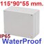 กล่องพลาสติกกันน้ำ F3 ขนาด 115*90*55 mm. เนื้อหนาแข็งแรงทนทาน ABS new material high end F-type waterproof IP65 plastic electrical junction box control panel box กล่องกันน้ำ