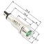 LED Pilot Lamp 220V 8mm. Green color Panel Dash Light Signal Lamp Leading Indicator Warning Lamp