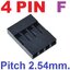 Dupont 4Pin Pitch 2.54mm Shell Housing Female Plug Connector ตัวเมีย