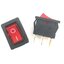 สวิตช์ 2 ทาง 3 ขา มีไฟสีแดง 6A/250V (10A/125V) Switch 15x21mm 3PIN ON/OFF Boat Rocker Switch With Red Light สวิทช์