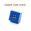 VR 10k 0.5W ตัวต้านทานปรับค่าได้ ทริมพ็อท หมุนได้ 1 รอบ 3362P Trimpot Potentiometer Trimmer Potentiometer Cermet 1 Turn Top Adjustment