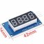 TM1637 LED สีแดง 4 หลัก 0.36 นิ้ว (0.36")ปรับความสว่างได้ 4-digit 7 segment display module 0.36 inch LED brightness adjustable with clock point