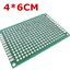แผ่นปริ๊นอเนกประสงค์ 2 หน้า 4x6cm ไข่ปลา สีเขียว FR4 Double Side Prototype PCB Bread board Universal green 2.54mm Grid DIY Kit