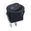 สวิตช์ 2ทาง 2ขา สีดำ ไม่มีไฟ ขนาด 15mm KCD1-204 บนกลมล่างเหลี่ยม Diameter 15 mm 2PIN Black color MINI ROUND Push Button rocker Switch ON/OFF power switches 3A/250V 6A/125V สวิทช์กระดก