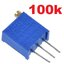Trimpot 100k ปรับหมุนได้ 25 รอบ 3296W 25 Turn 0.5w potentiometer adjustable resistance