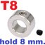แหวนล็อค ใช้กับแกน 8 mm. Lock Collar lock ring T8 screw lock ring lock block isolation column แกนเหล็ก เพลาเหล็ก