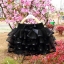 กระโปรงสีดำซ้อนหลายชั้น พลิ้วสวย