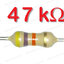47K 1/4W 5% ตัวต้านทาน แพ็คละ 100 ตัว Carbon Film Fixed Resistor