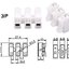ขั้วต่อสายไฟ 3 Way Spring Clamp Terminal Blocks Quick Wire Connectors Push Quick Splice Lock Cable Wire Connector CH2