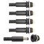 แจ็ค DC สีดำ Power Socket Jack Connector Rated Voltage DC30V 11.38mm. DC022 socket Jack DC Jack Power