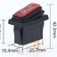 สวิตช์กันน้ำ 2 ทาง 3 ขา มีไฟ LED สีแดง AC 250V 15A KCD3 34x17mm SPST IP65 Protection LED RED color Waterproof Rocker Switch High Current Power Rocker 2 Gear 3 Foot Waterproof Power Switch สวิตช์กระดก