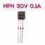 BC549B 30V 0.1A ทรานซิสเตอร์ NPN Low Noise Amplifier Application Complementary with BC559