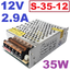 12V 2.9A 35W Model S-35-12 Aluminum Case Switching Power Supply AC110V 220V to DC12V แหล่งจ่ายไฟ สวิทชิ่งเพาเวอร์ซัพพลาย