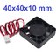 พัดลมระบายอากาศ 40x40x10mm 4010 fans 12v Volt Brushless DC Fans for heatsink cooler cooling radiator for 3d printer parts Cooling Fan