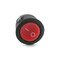 สวิตช์ ขนาด 20 mm สีแดง. Mini Round Black Rocker Switch 2 Pin 6A 250V / 10A 125V SPST ON-OFF Snap-in with color RED 20mm Diameter KCD1 สวิทช์